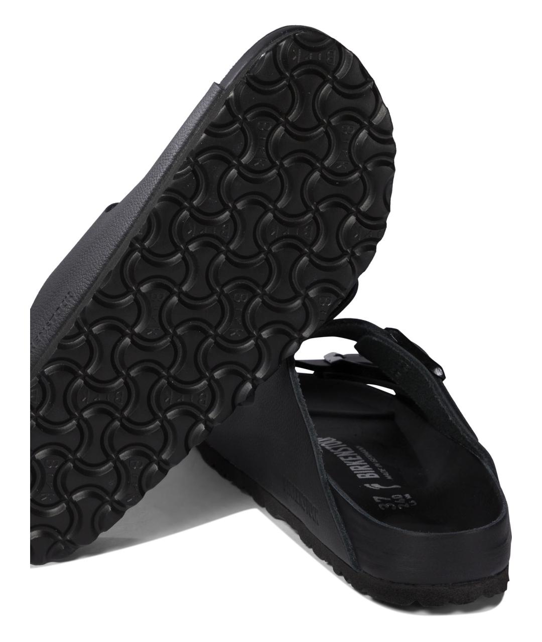 BIRKENSTOCK Черные кожаные сандалии, фото 5