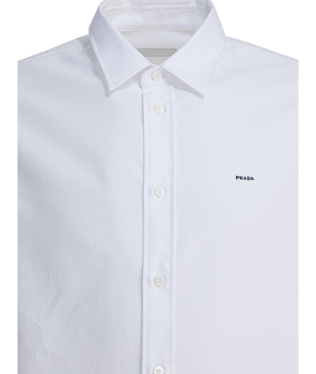 PRADA Белая хлопковая кэжуал рубашка, фото 2