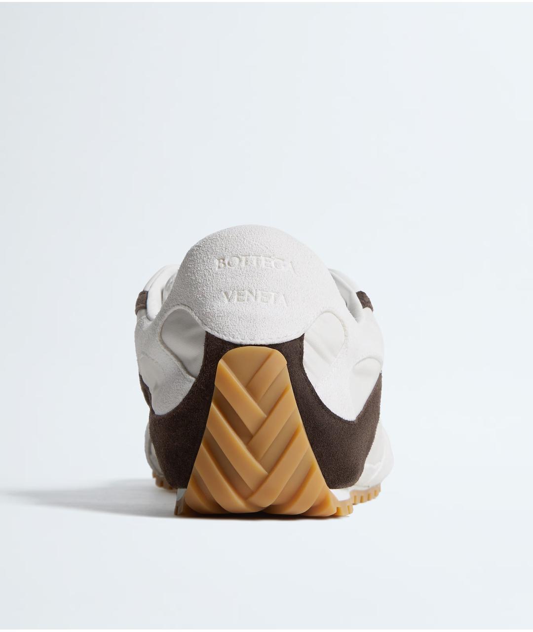 BOTTEGA VENETA Белые кожаные низкие кроссовки / кеды, фото 2