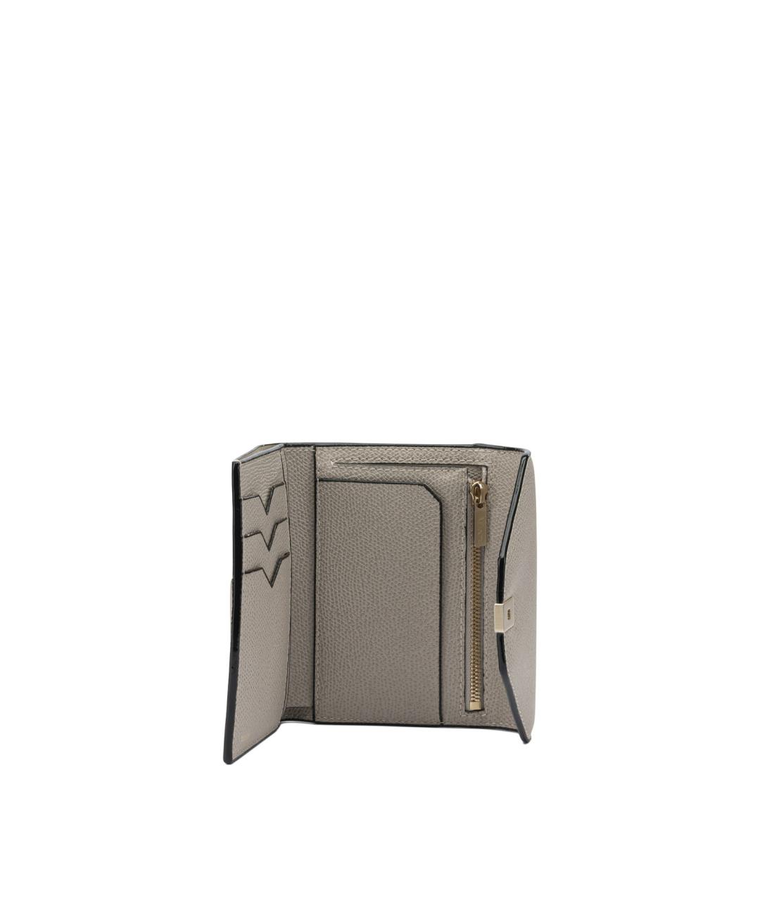 VALEXTRA Бежевый кожаный кошелек, фото 5