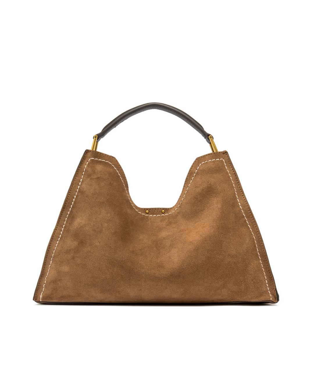 Gianni Chiarini Коричневая кожаная сумка с короткими ручками, фото 1