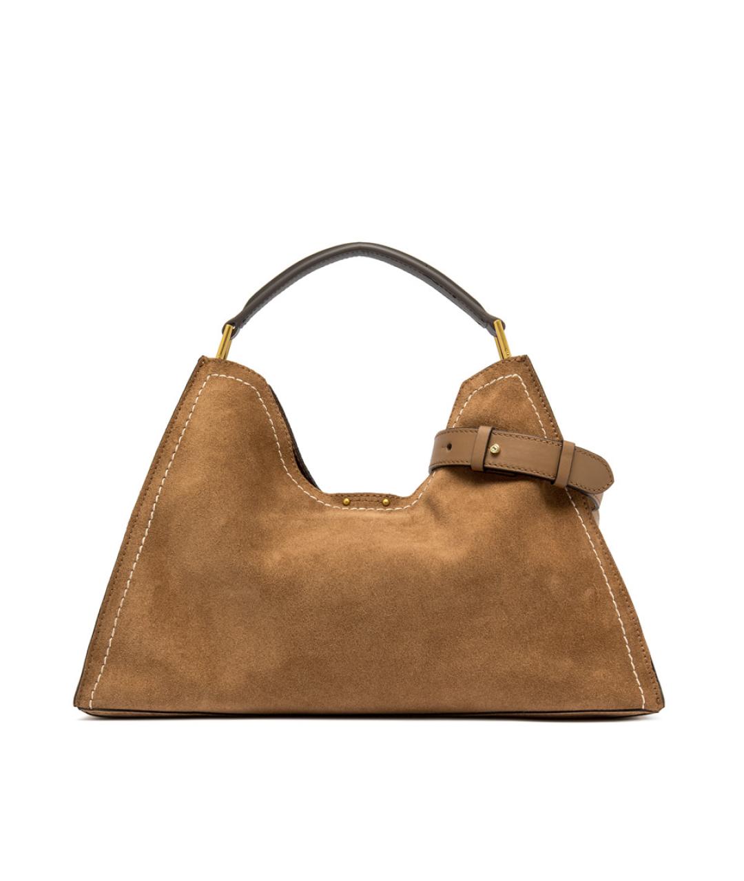 Gianni Chiarini Коричневая кожаная сумка с короткими ручками, фото 2