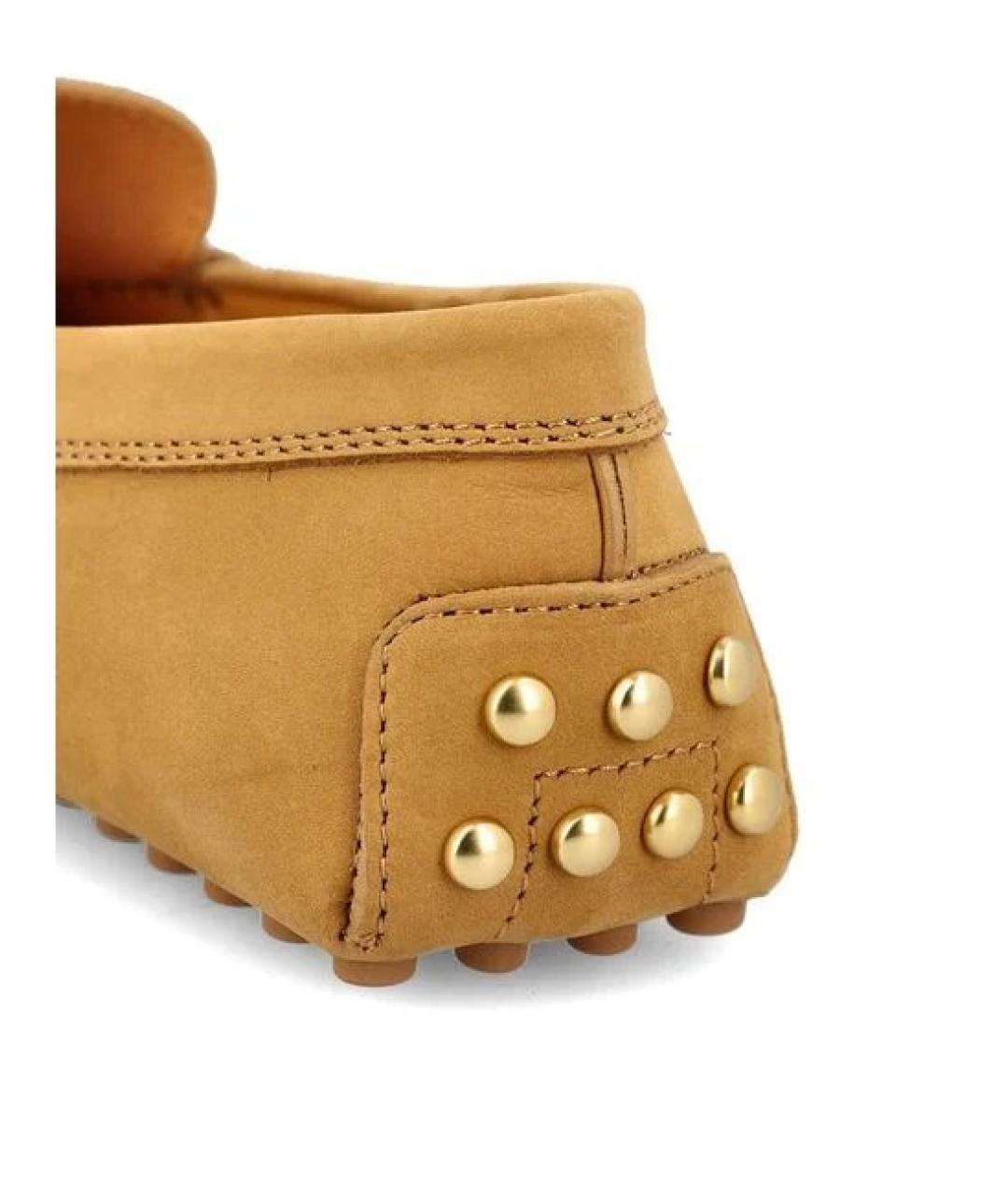 TOD'S Коричневые нубуковые лоферы, фото 2