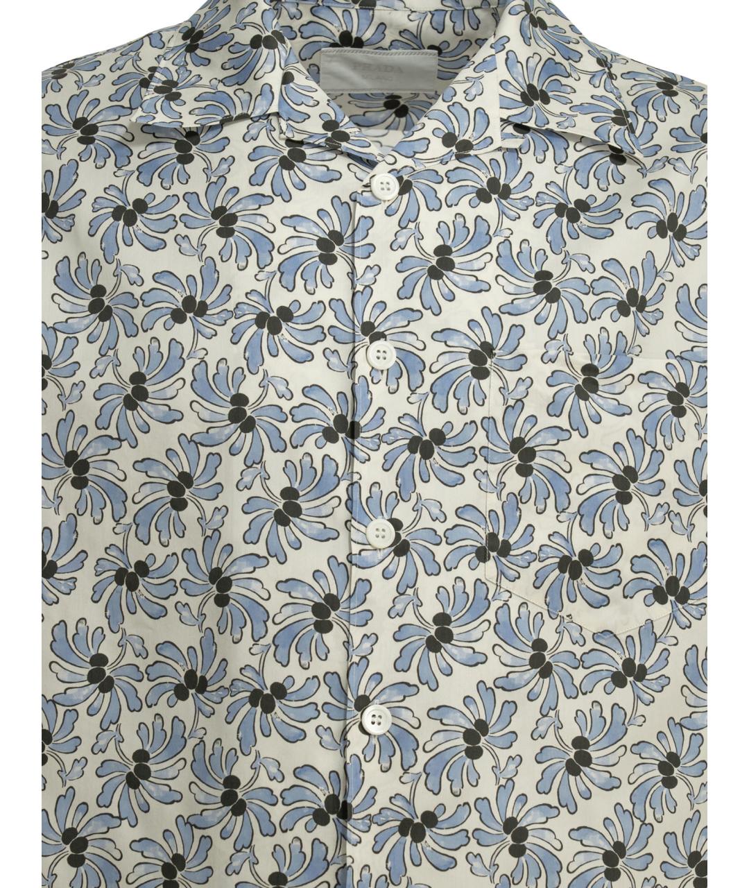 PRADA Мульти хлопковая кэжуал рубашка, фото 3