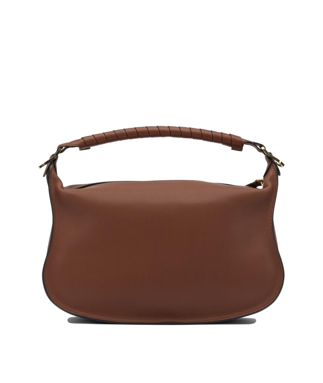 CHLOE Коричневая кожаная сумка через плечо, фото 3