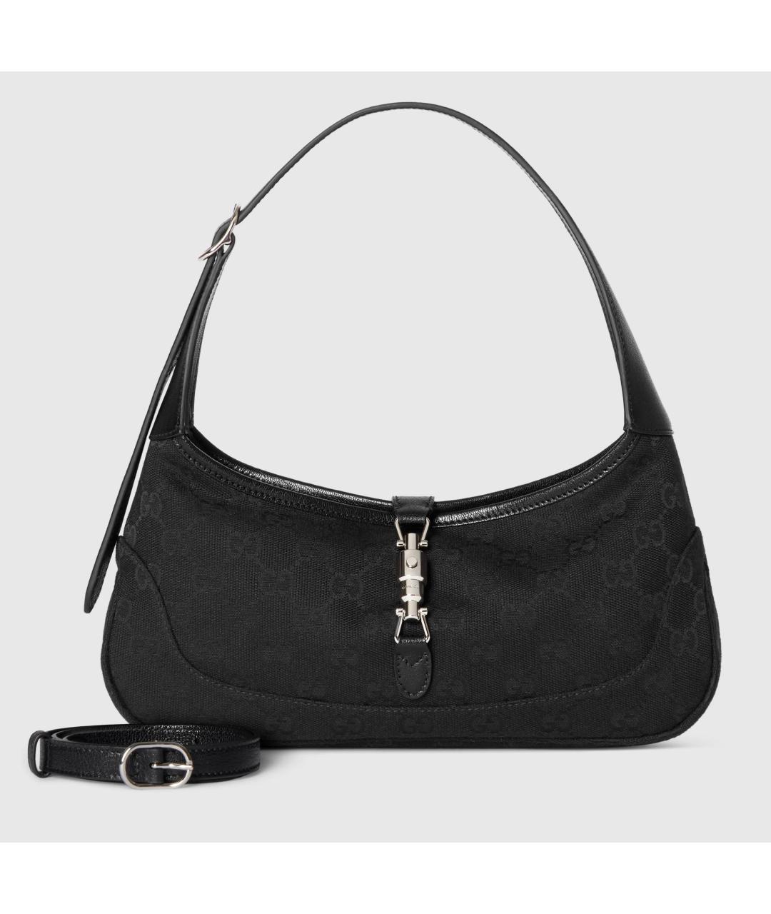 GUCCI Черная синтетическая сумка с короткими ручками, фото 4