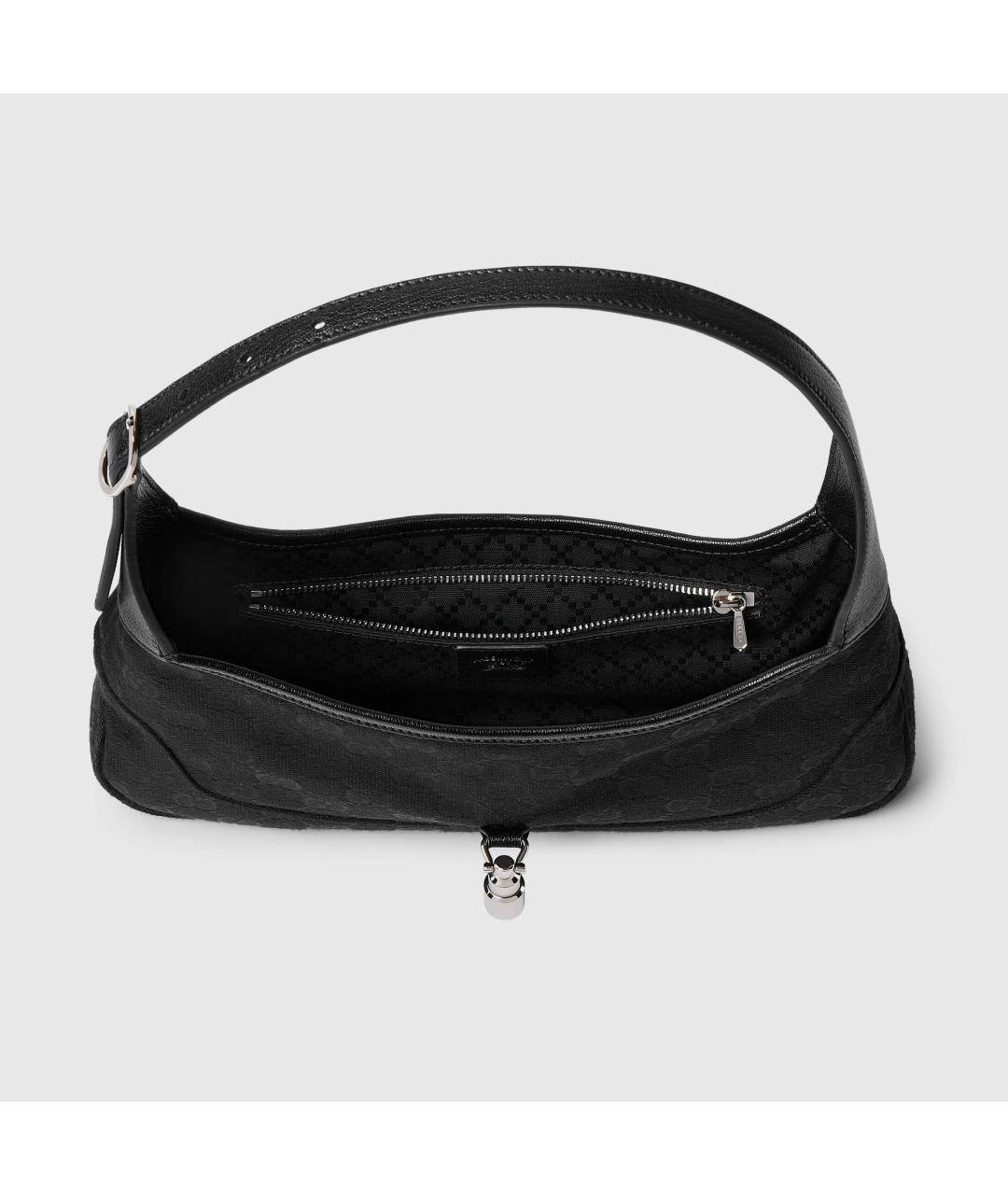 GUCCI Черная синтетическая сумка с короткими ручками, фото 6