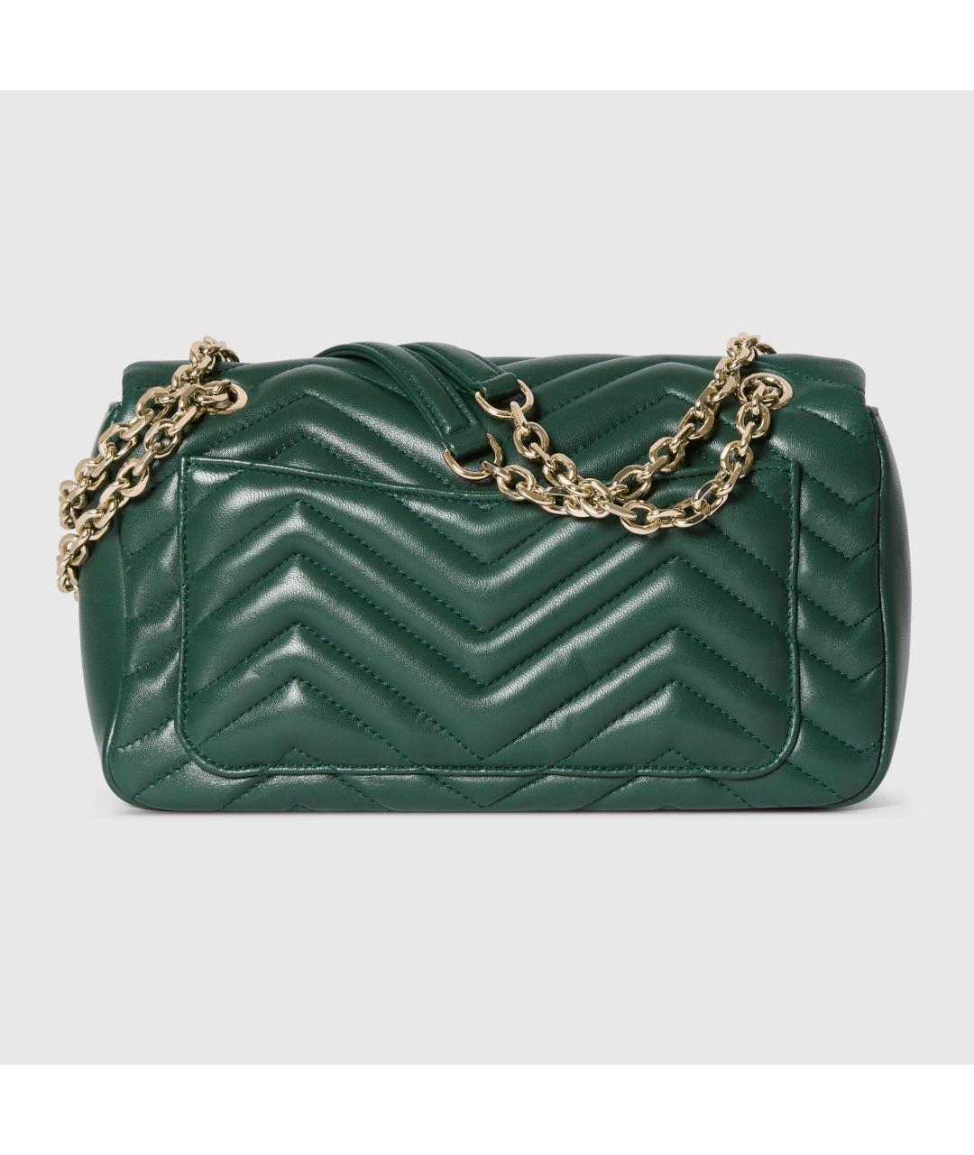 GUCCI Зеленая кожаная сумка через плечо, фото 2