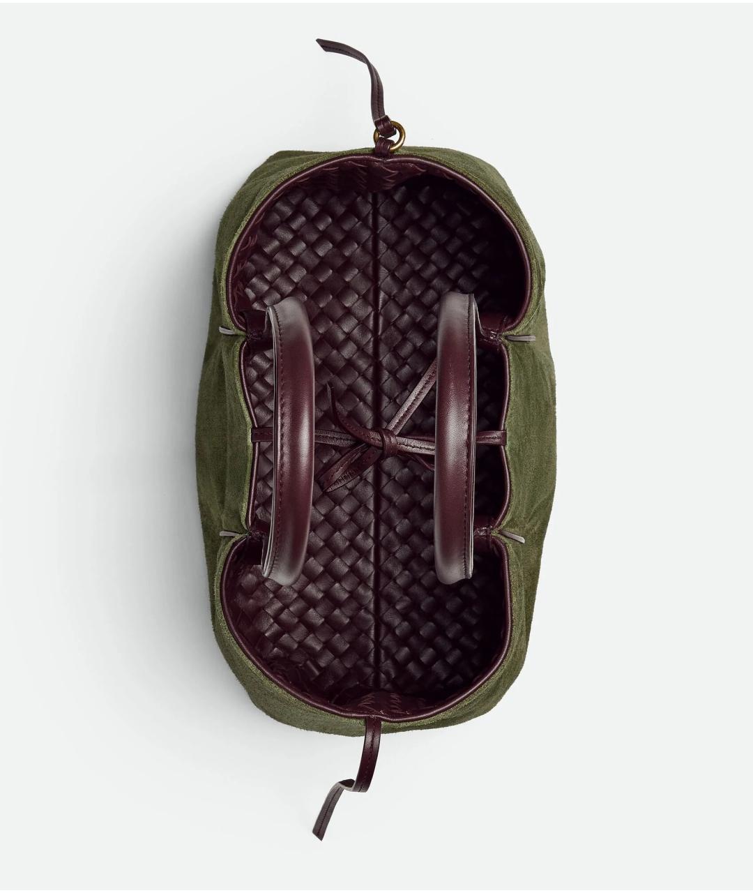 BOTTEGA VENETA Бордовая кожаная сумка с короткими ручками, фото 5