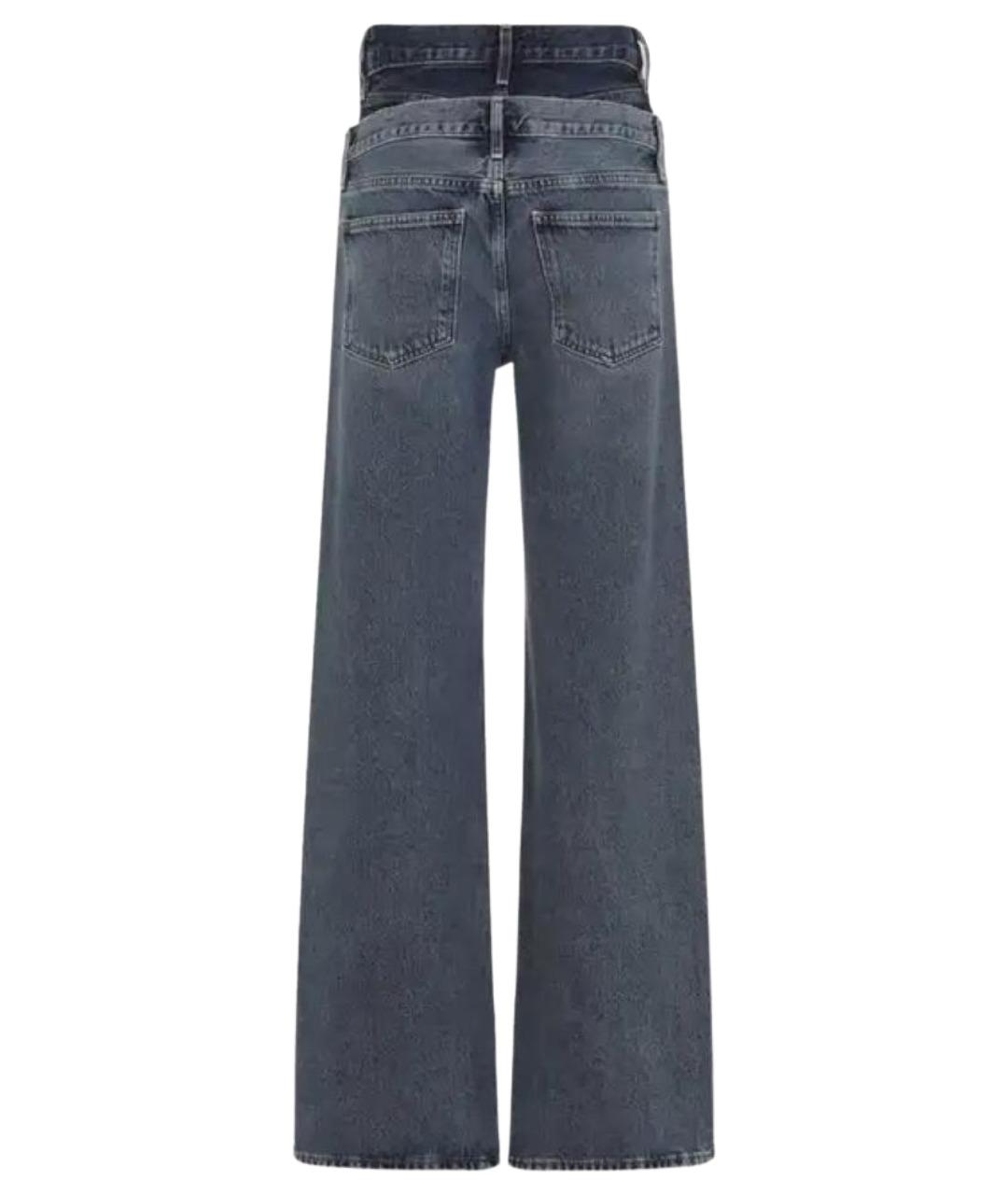 AGOLDE Синие хлопковые прямые джинсы, фото 2