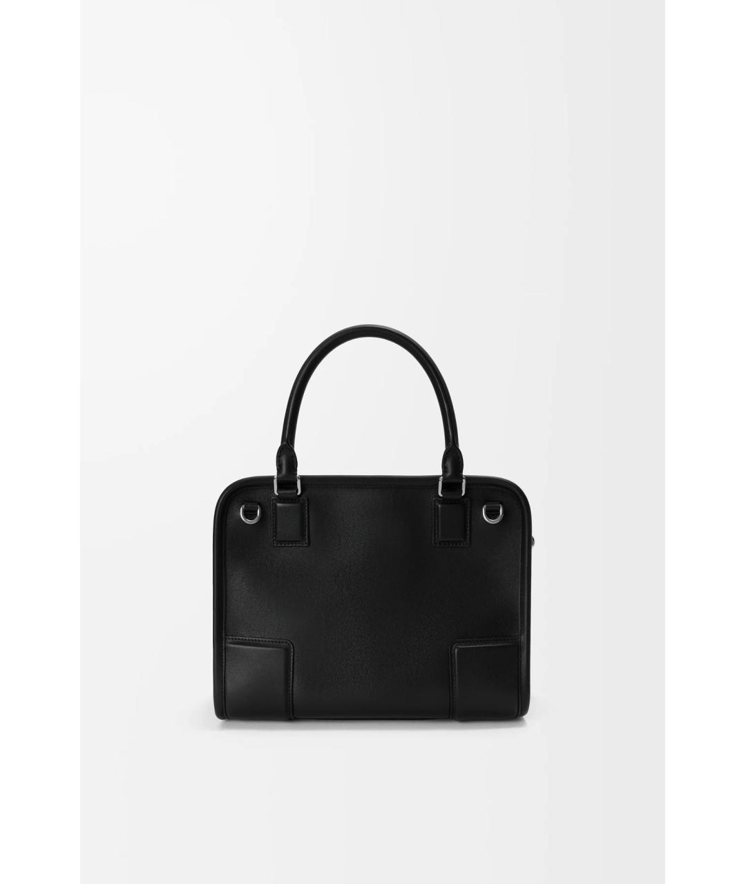 LOEWE Черная кожаная сумка с короткими ручками, фото 3