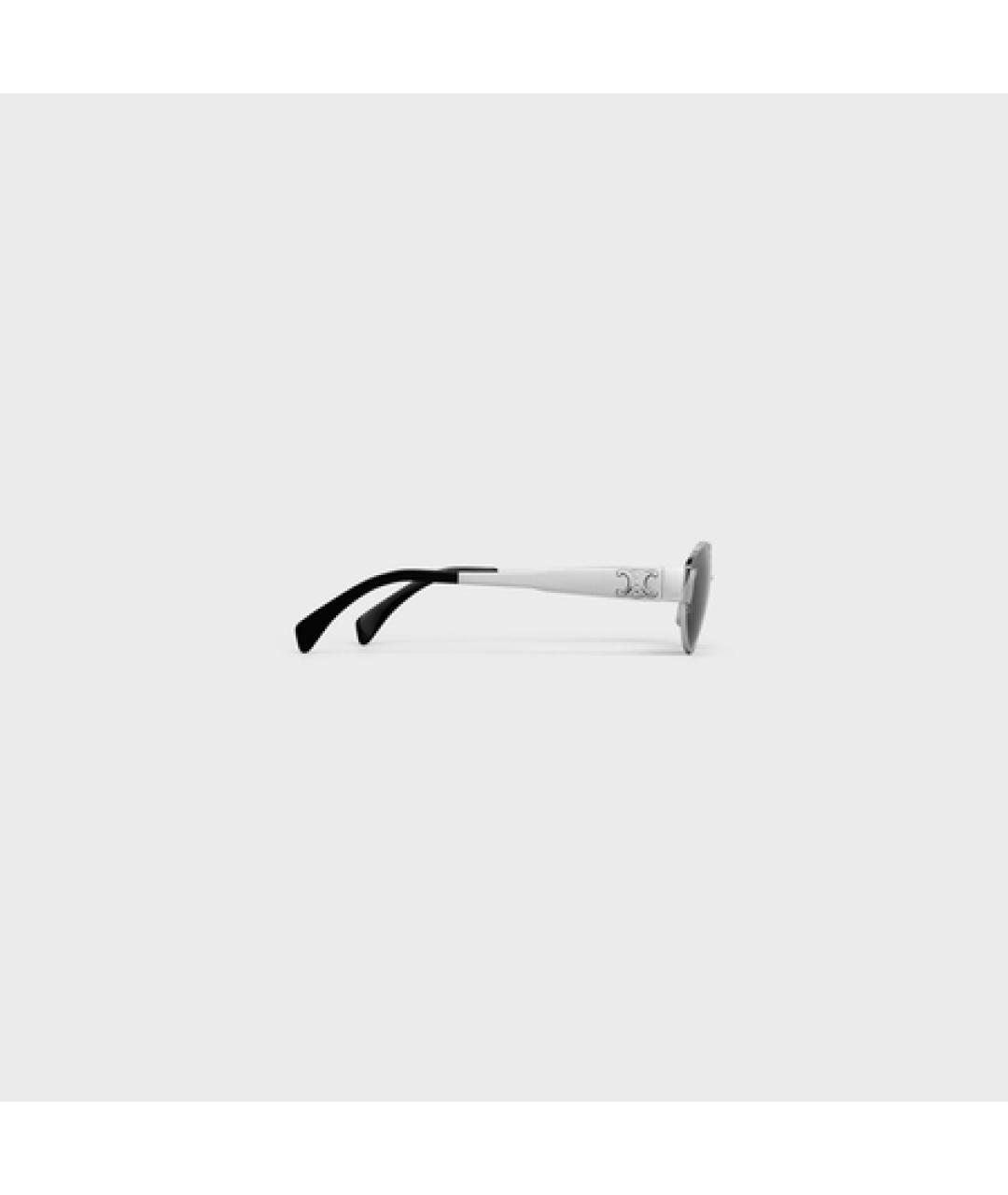 CELINE Серебряные металлические солнцезащитные очки, фото 4