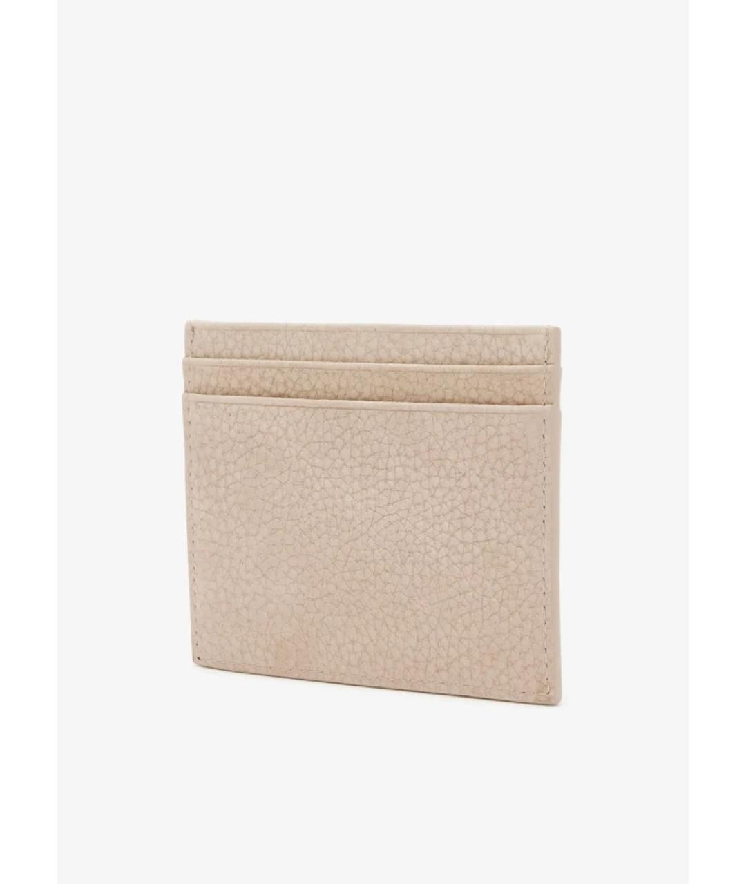 CHRISTIAN LOUBOUTIN Бежевый кожаный кошелек, фото 3