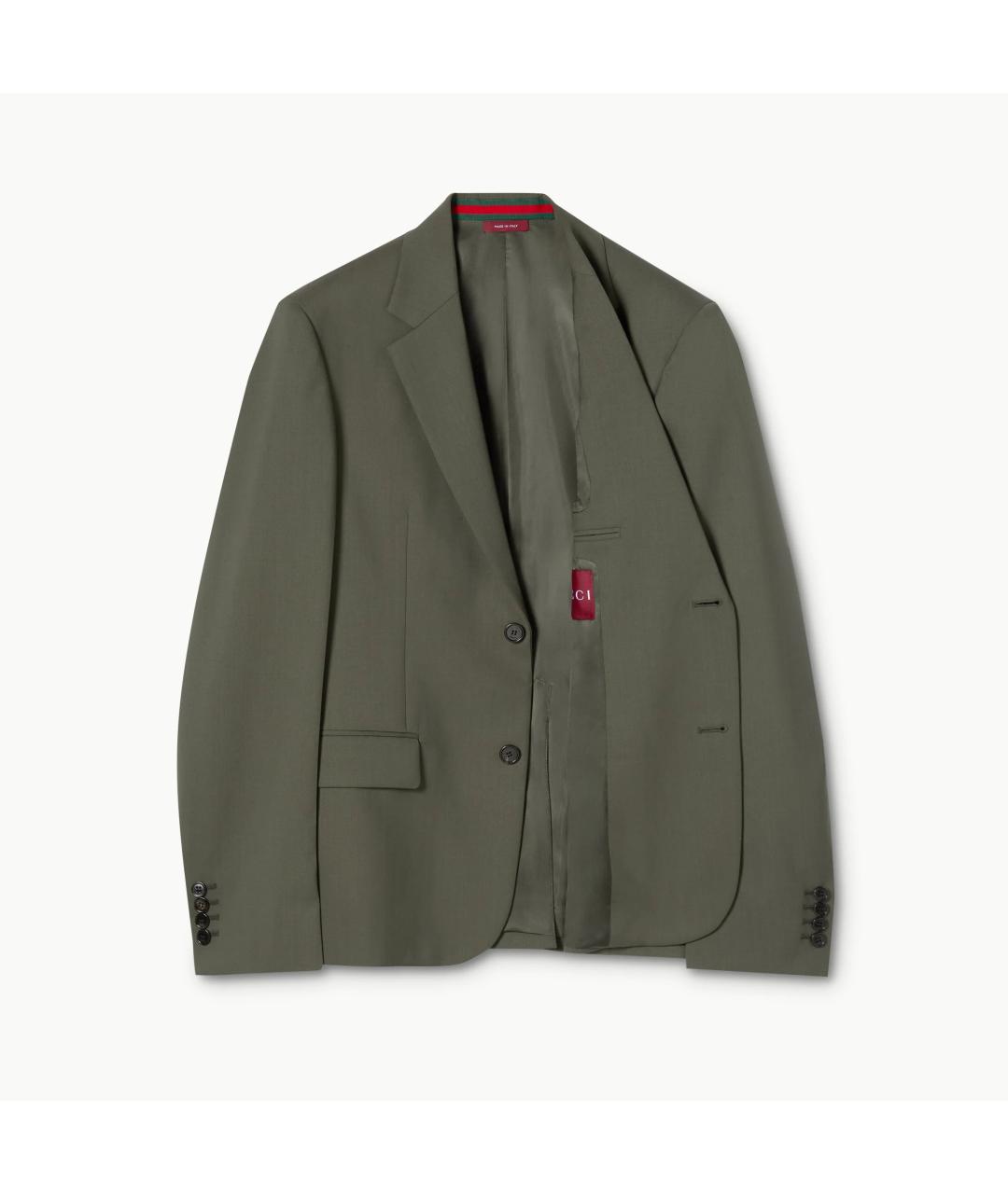 GUCCI Зеленый классический костюм, фото 3