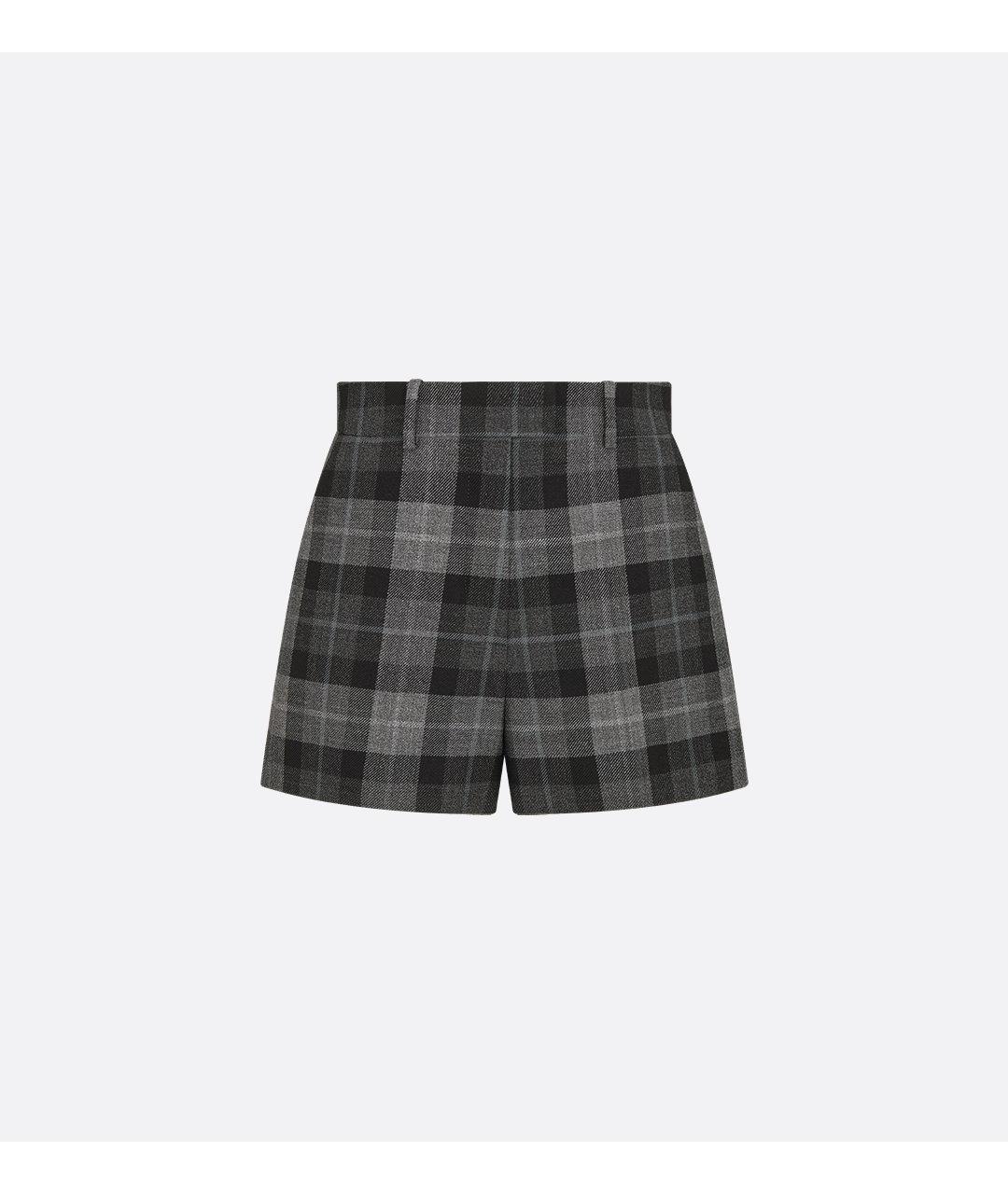 CHRISTIAN DIOR Серые шерстяные шорты, фото 3