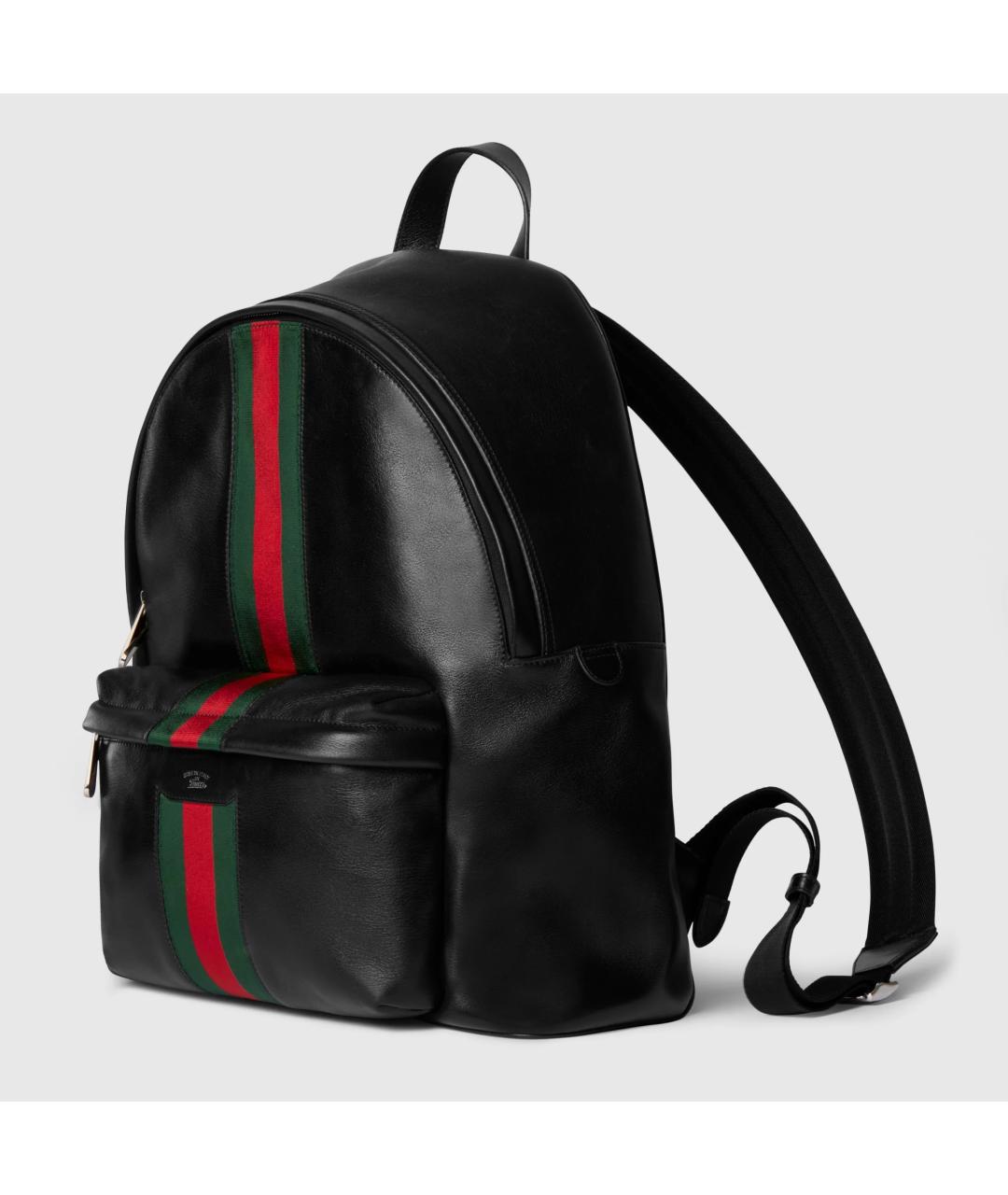 GUCCI Черный кожаный рюкзак, фото 2