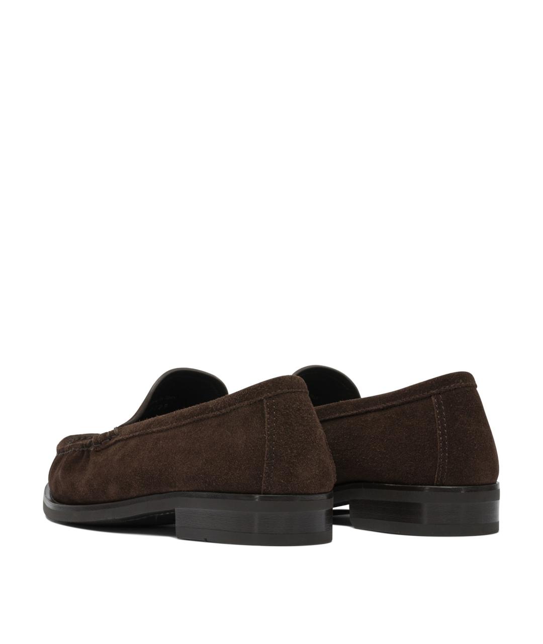 PRADA Коричневые кожаные лоферы, фото 4