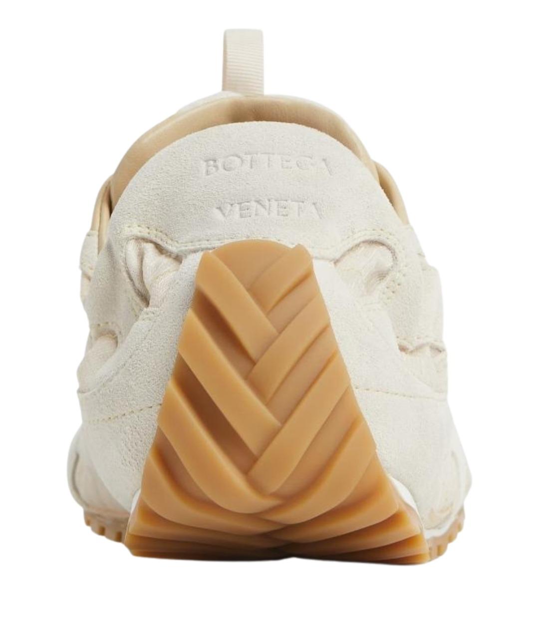 BOTTEGA VENETA Бежевые кроссовки, фото 4