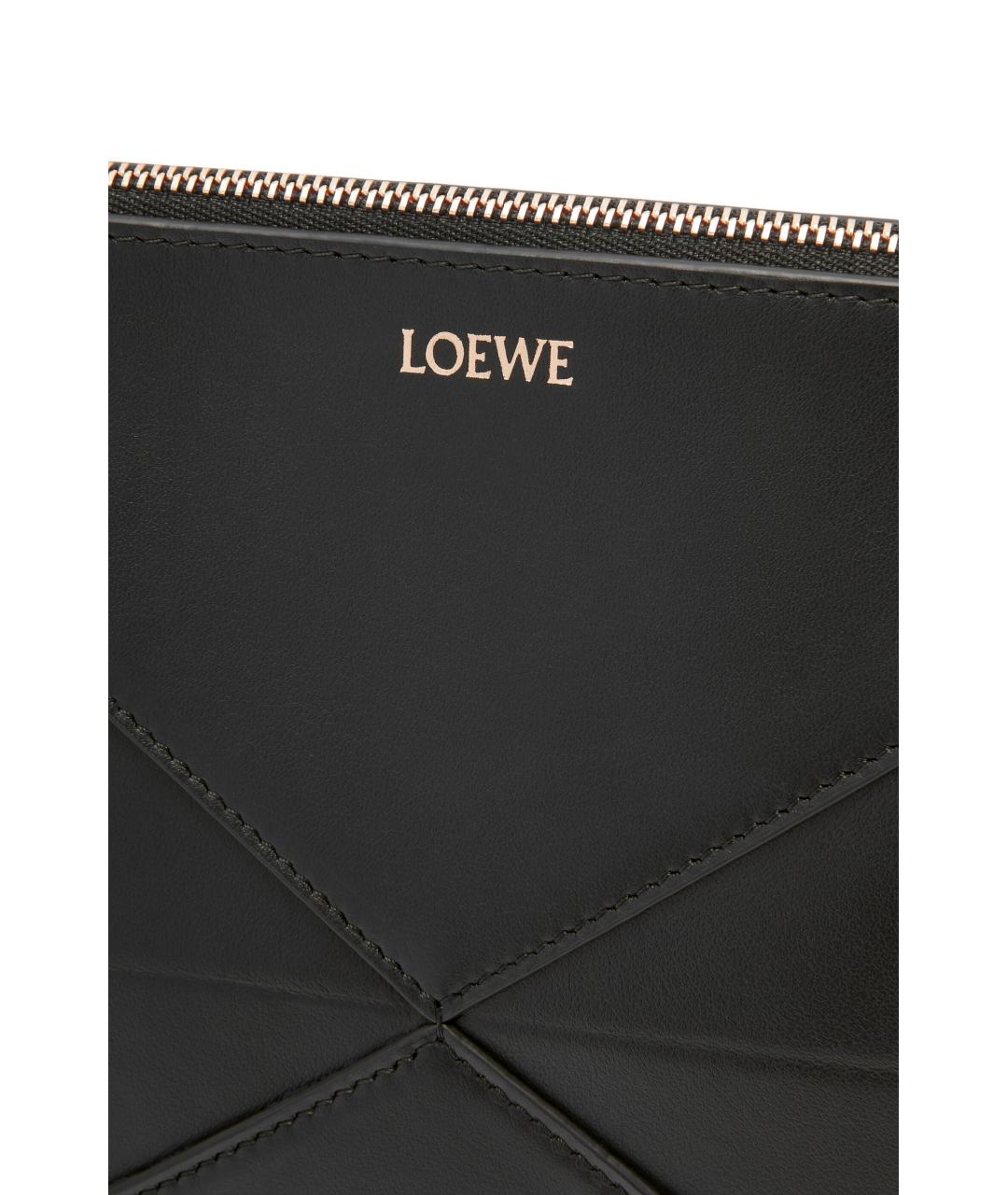 LOEWE Черная кожаная сумка через плечо, фото 8