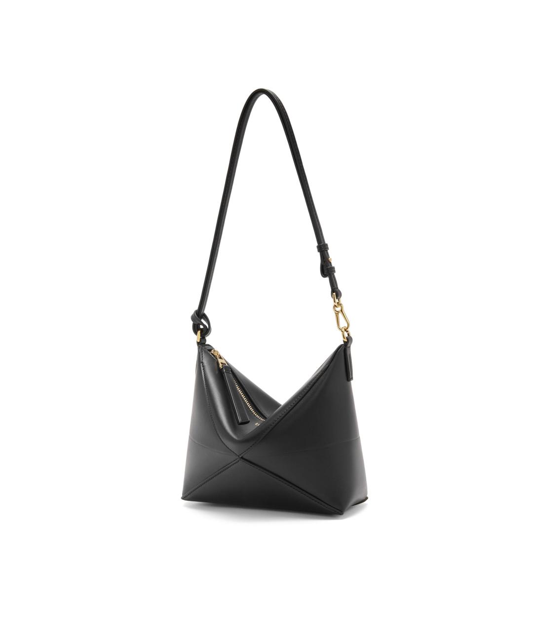 LOEWE Черная кожаная сумка через плечо, фото 4