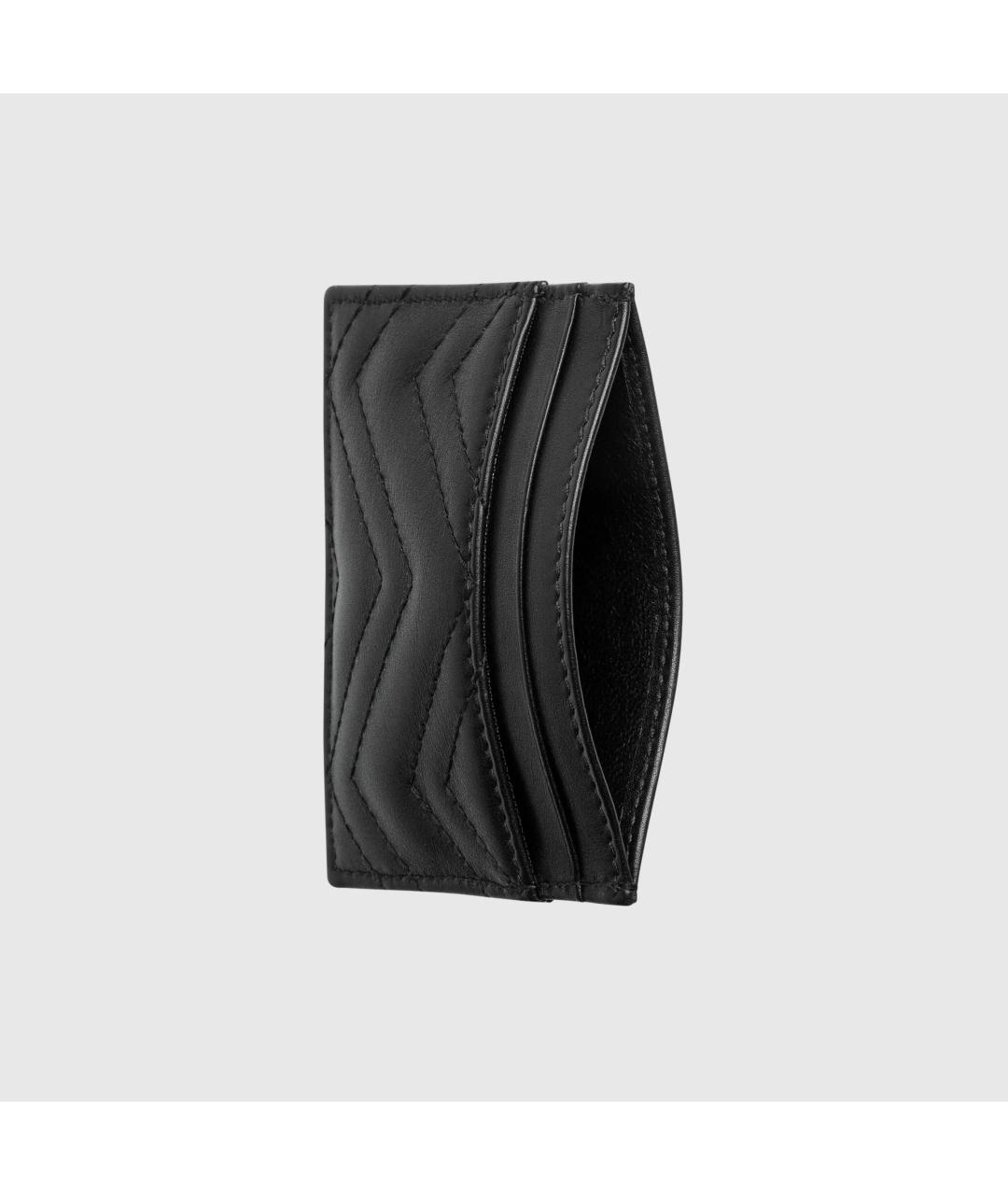 GUCCI Черный кожаный кардхолдер, фото 2