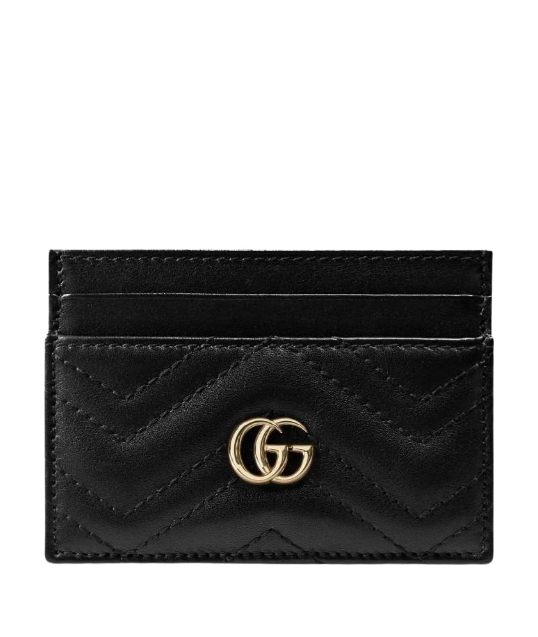 GUCCI Черный кожаный кардхолдер, фото 1