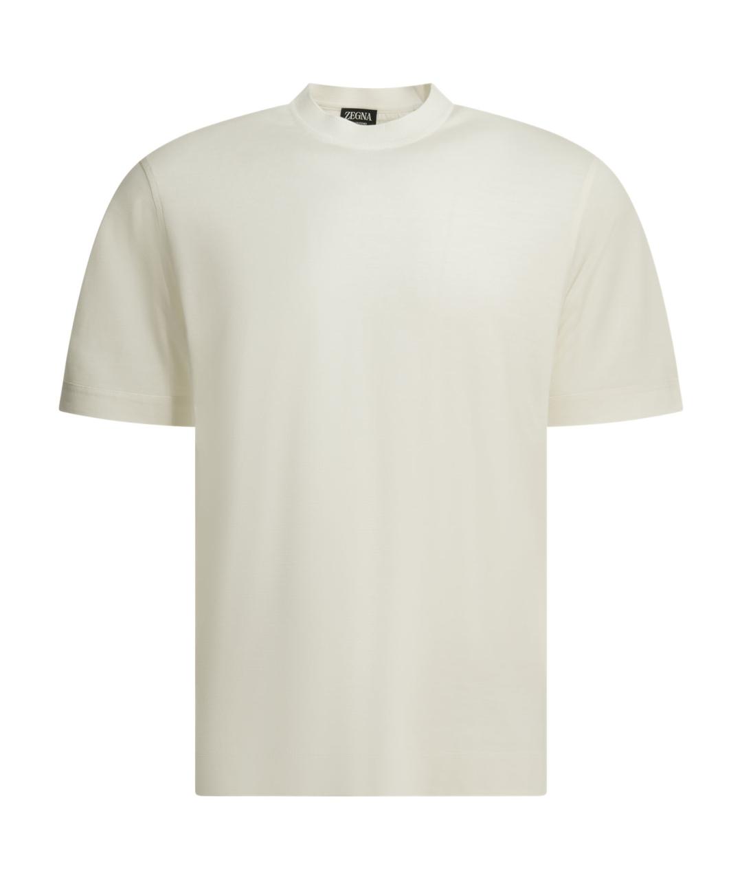 ZEGNA Белая хлопковая футболка, фото 1