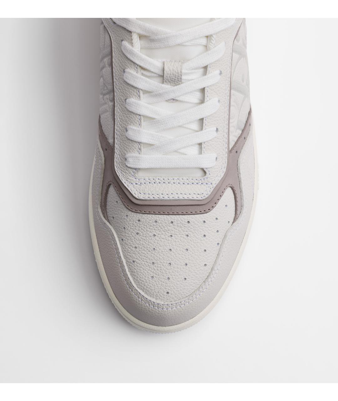 CHRISTIAN DIOR Белые кожаные низкие кроссовки / кеды, фото 3