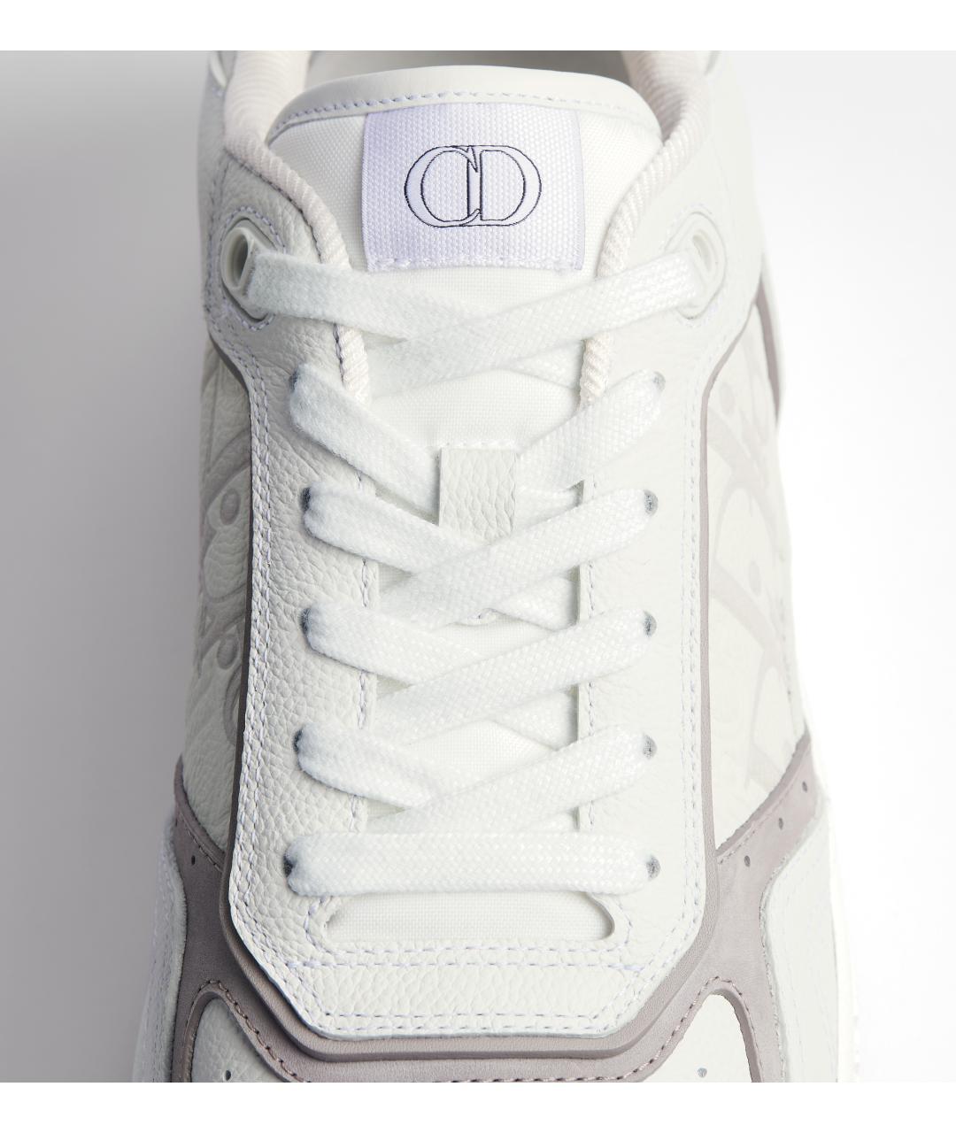 CHRISTIAN DIOR Белые кожаные низкие кроссовки / кеды, фото 5