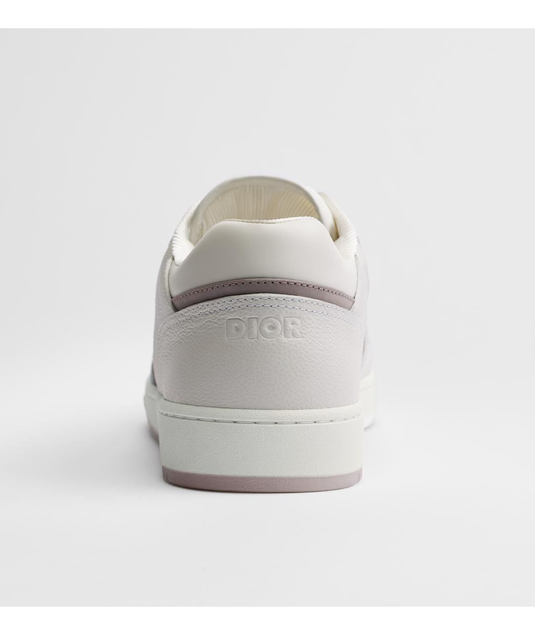 CHRISTIAN DIOR Белые кожаные низкие кроссовки / кеды, фото 4