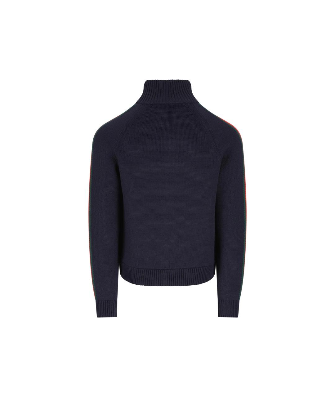 GUCCI Черный шерстяной джемпер / свитер, фото 2