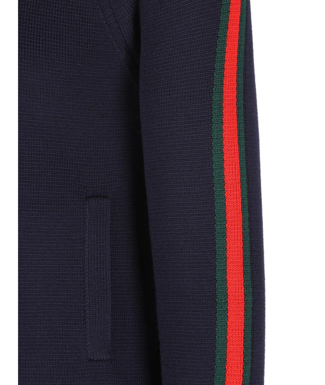 GUCCI Черный шерстяной джемпер / свитер, фото 3