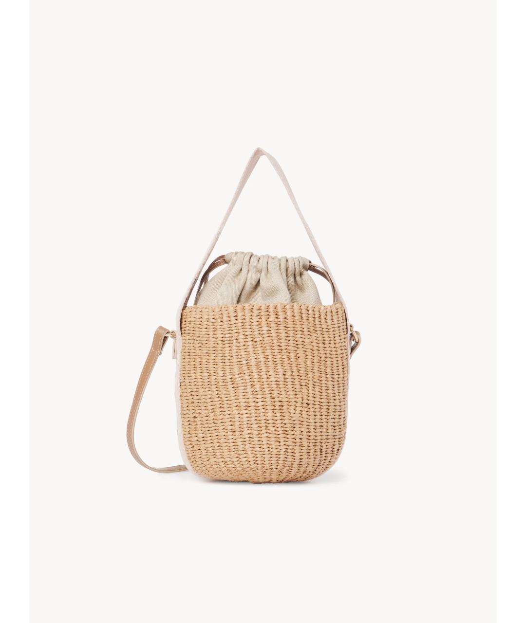 CHLOE Бежевая пелетеная сумка через плечо, фото 1