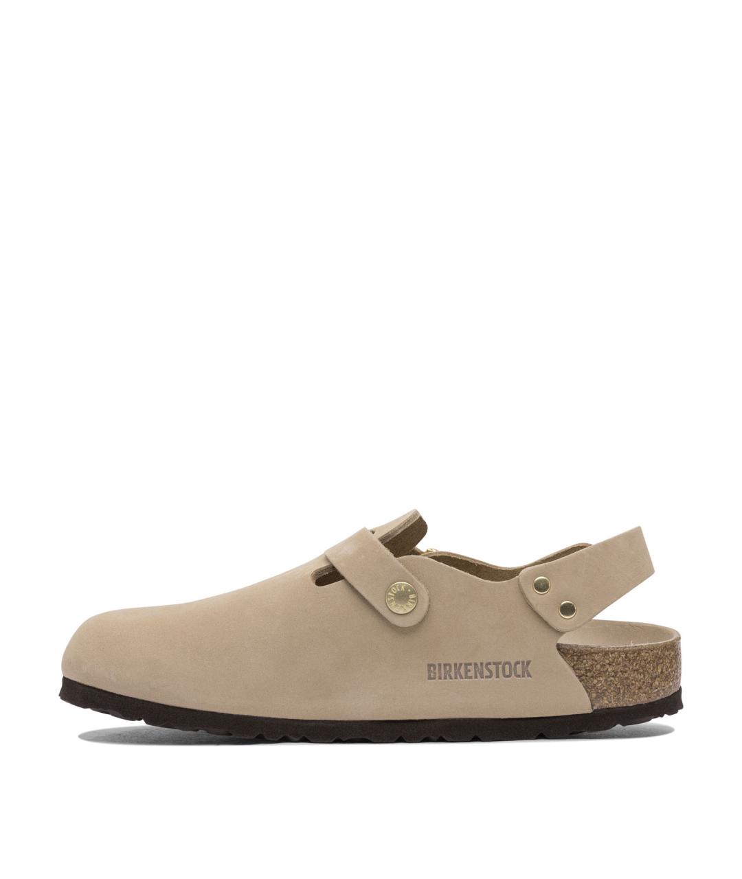 BIRKENSTOCK Бежевые кожаные сандалии, фото 3