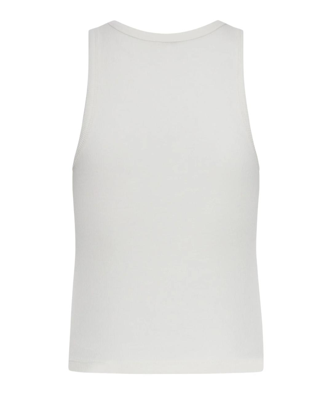 CELINE Белая хлопковая майка, фото 2