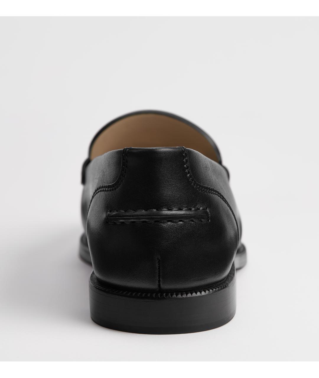 CHRISTIAN DIOR Черные кожаные лоферы, фото 5