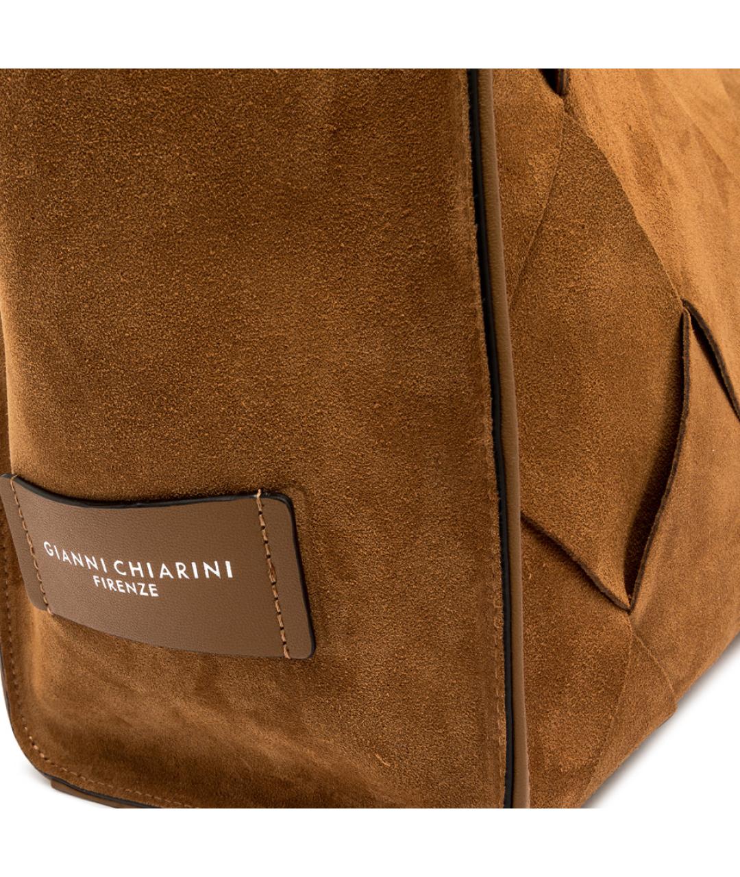 Gianni Chiarini Коричневая кожаная сумка через плечо, фото 4