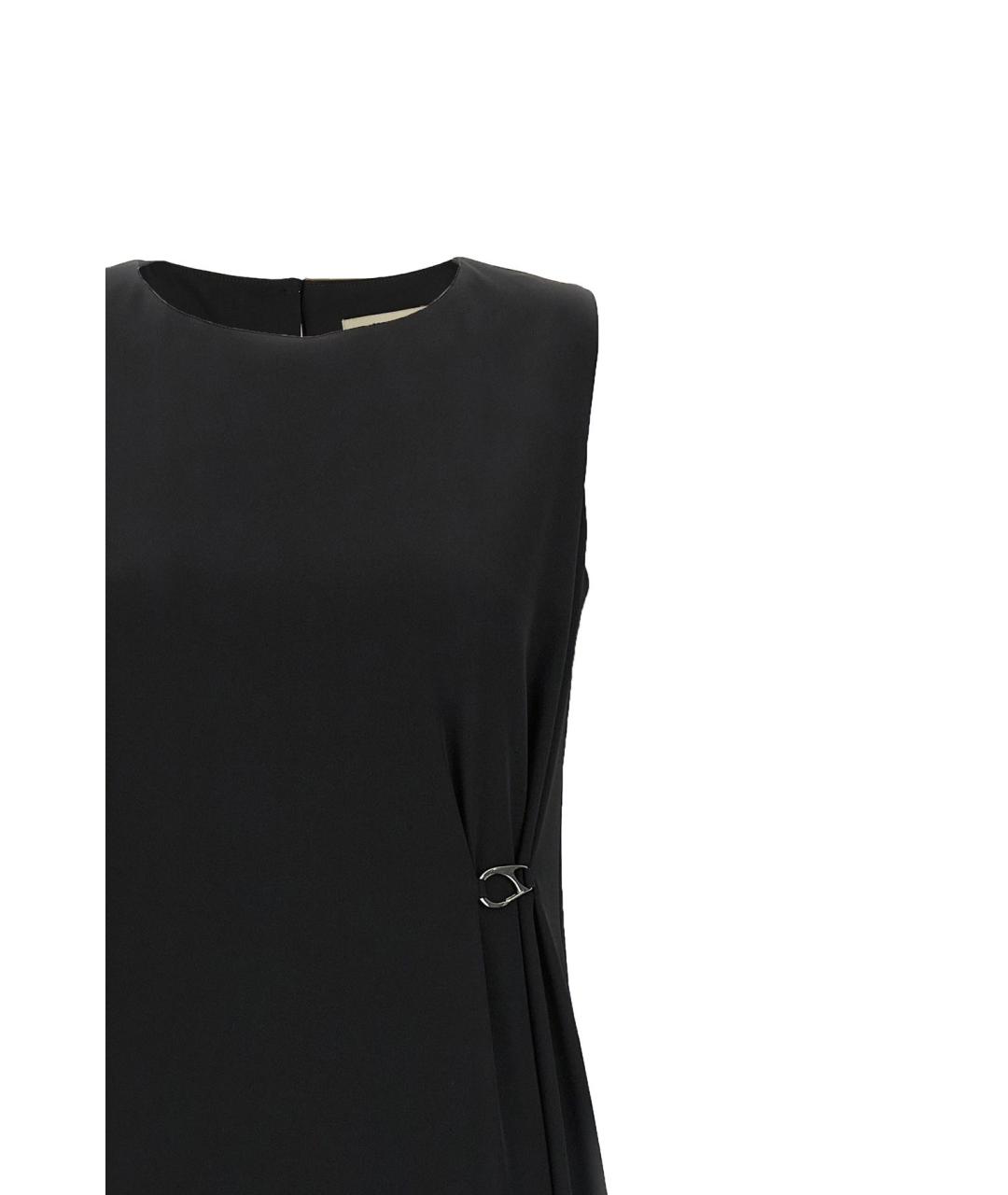 HERNO Черное полиэстеровое повседневное платье, фото 4
