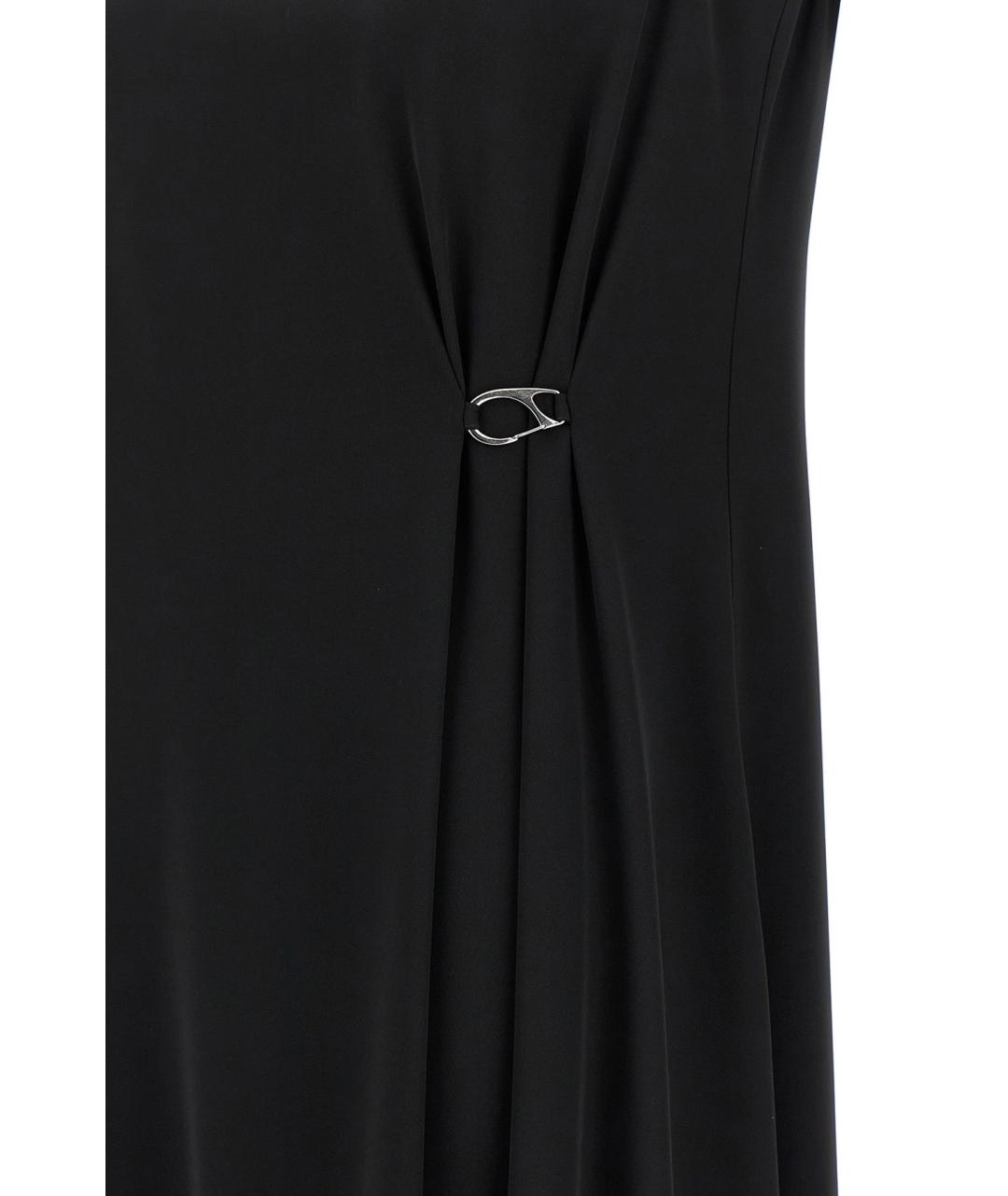 HERNO Черное полиэстеровое повседневное платье, фото 2