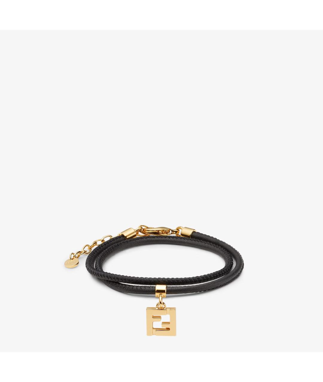 FENDI Черный латунный браслет, фото 3
