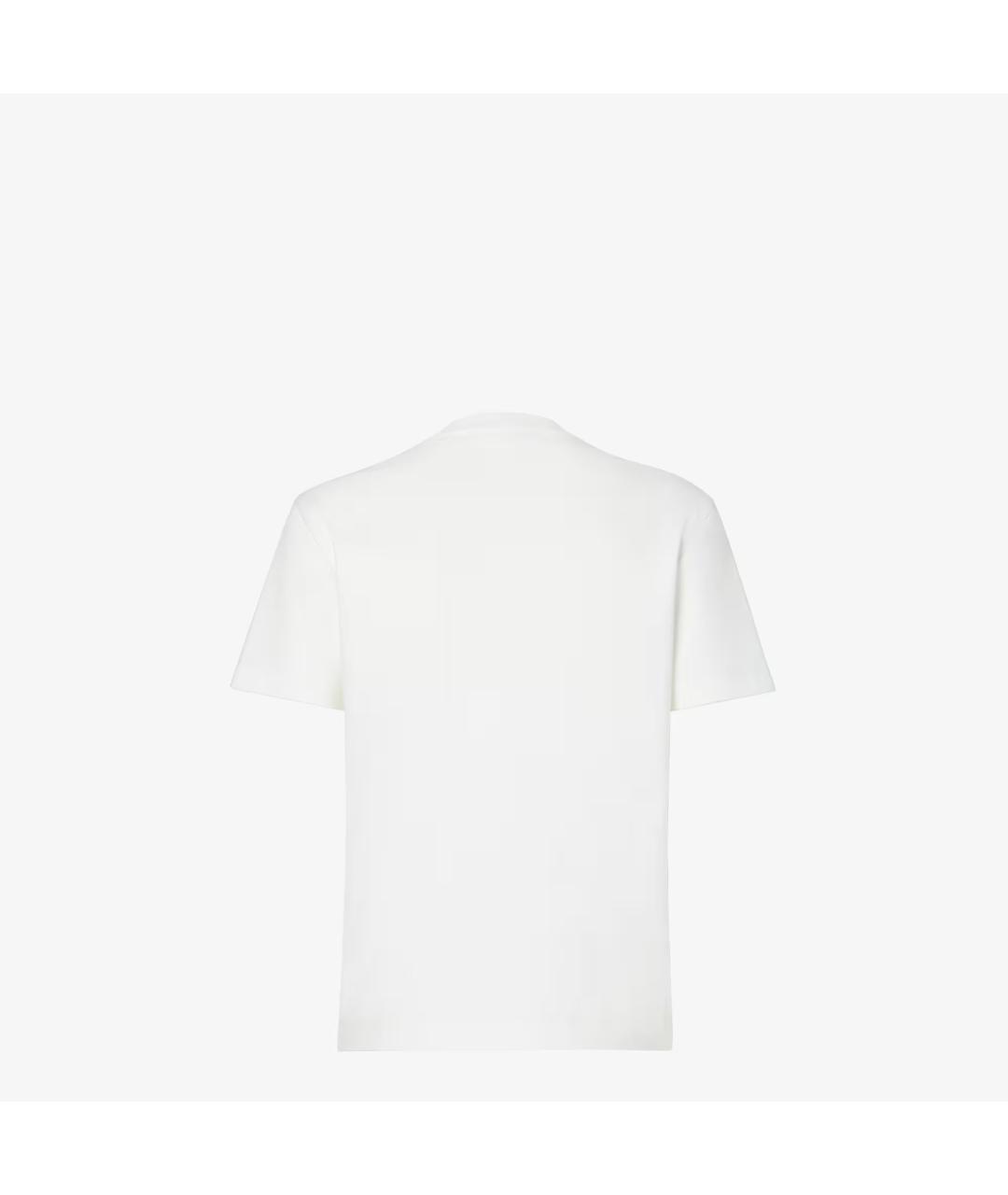 FENDI Белая хлопковая футболка, фото 2