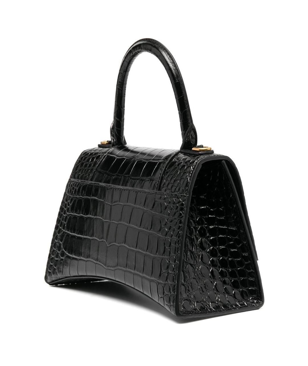 BALENCIAGA Черная кожаная сумка через плечо, фото 3