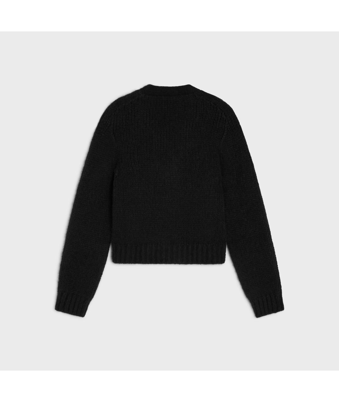 CELINE Черный кашемировый джемпер / свитер, фото 2