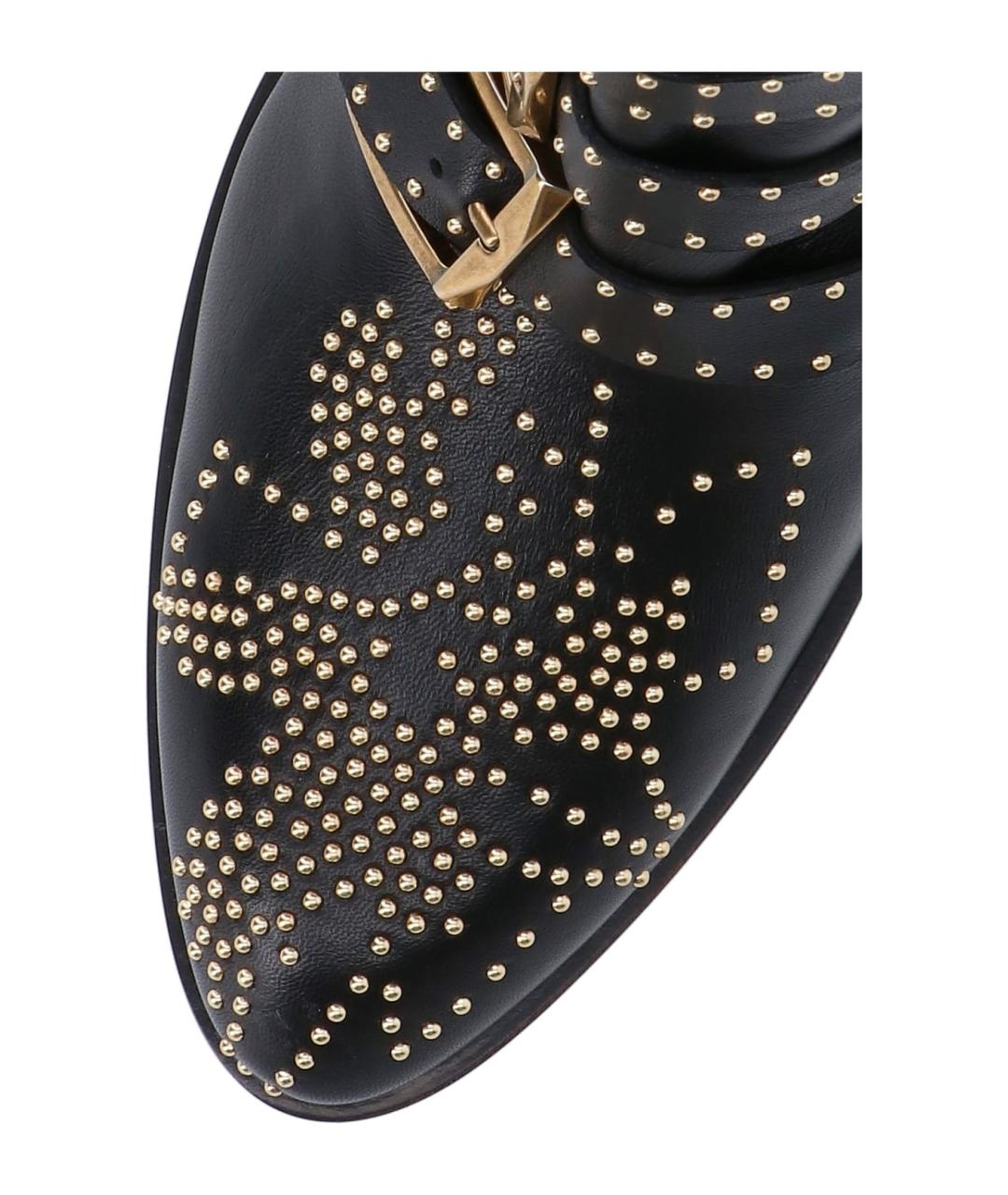 CHLOE Черные кожаные ботинки, фото 5