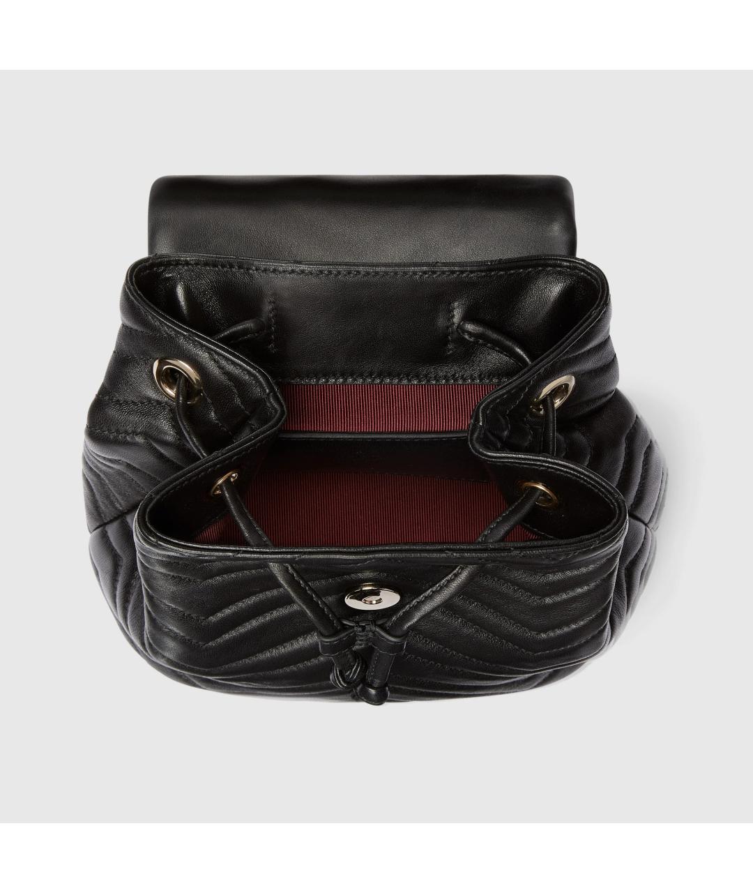 GUCCI Черный кожаный рюкзак, фото 5