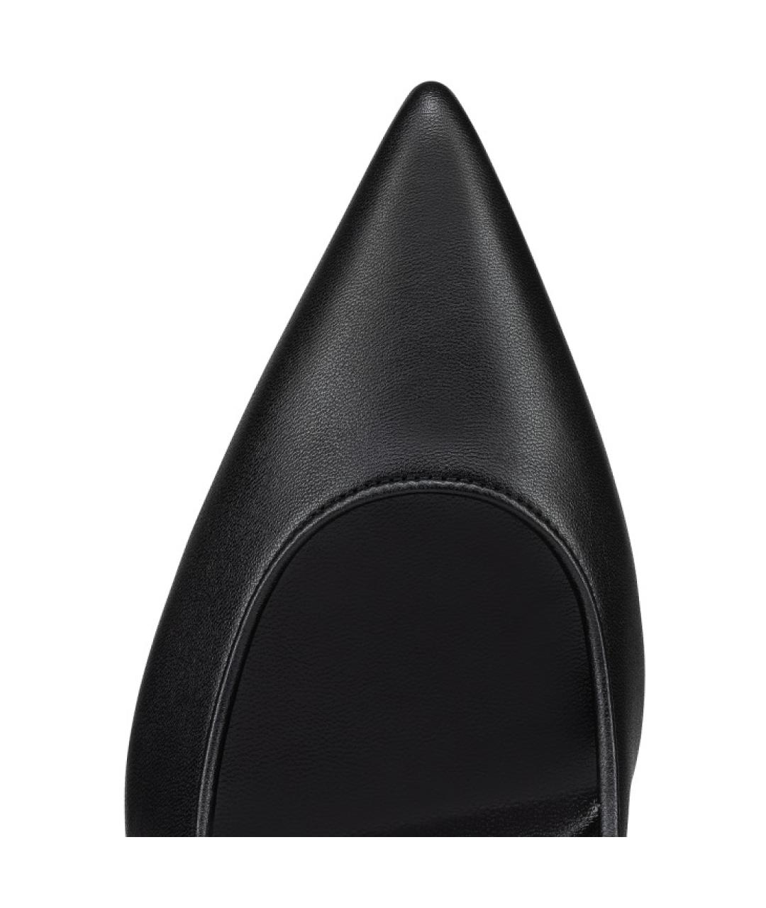 CHRISTIAN LOUBOUTIN Черные кожаные туфли, фото 4