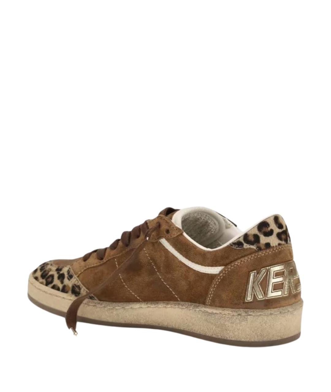 GOLDEN GOOSE DELUXE BRAND Коричневые замшевые кроссовки, фото 2