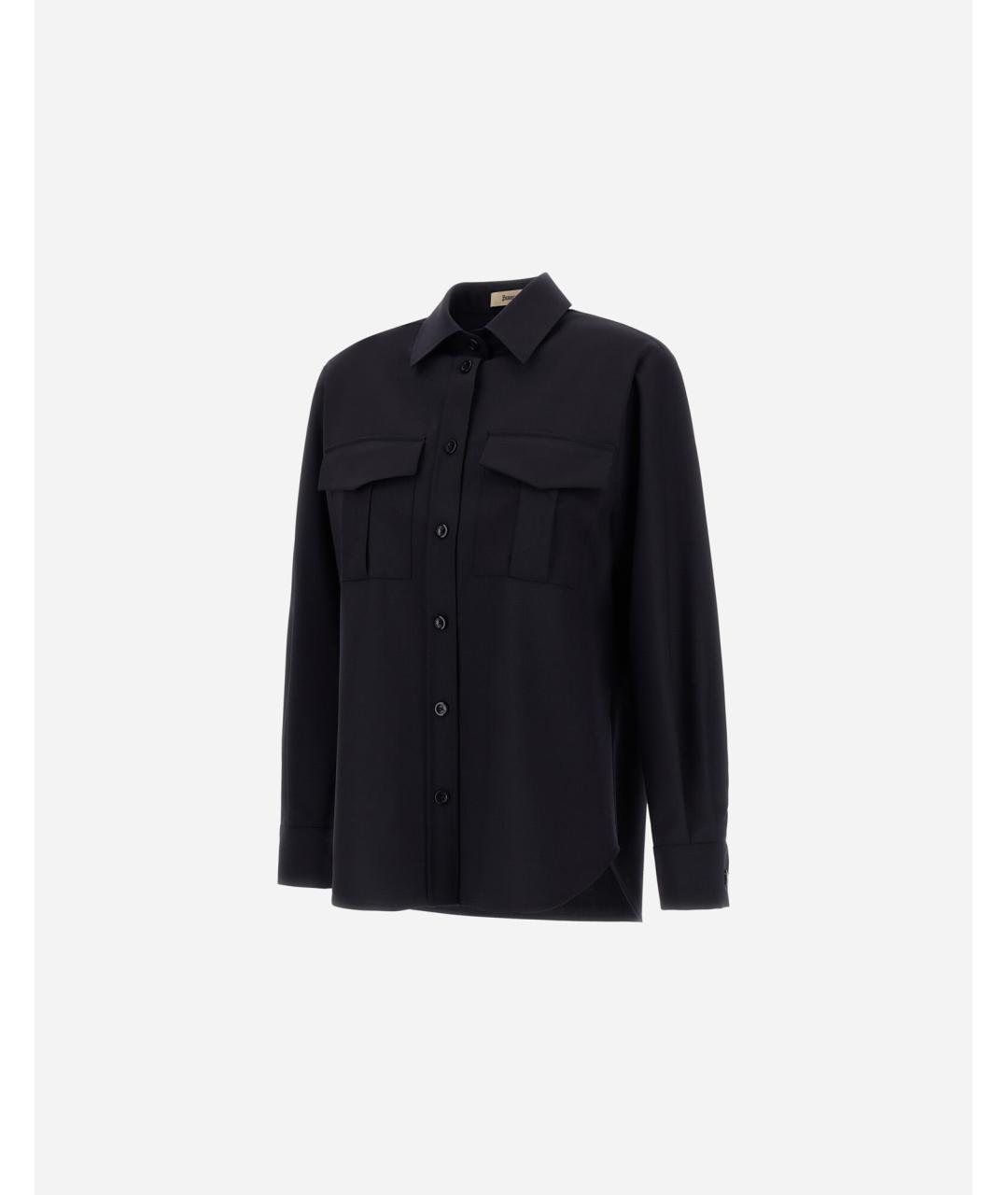 HERNO Синяя полиэстеровая рубашка, фото 2