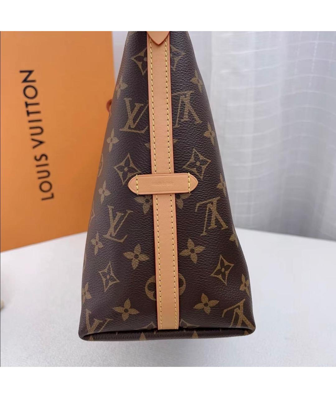 LOUIS VUITTON Коричневая сумка тоут, фото 3