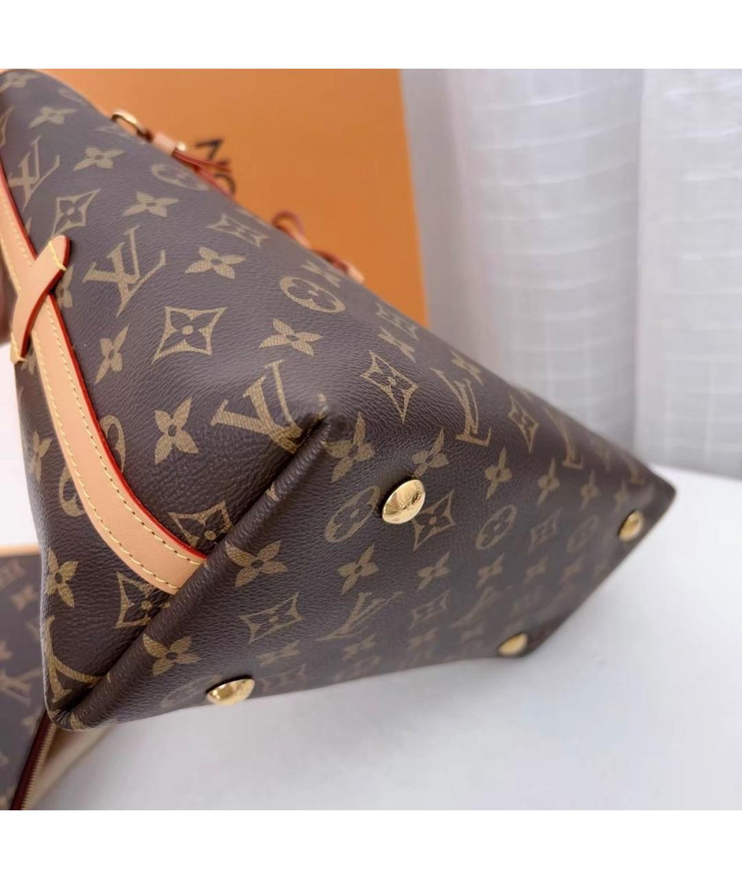 LOUIS VUITTON Коричневая сумка тоут, фото 6